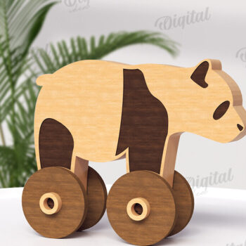 Intra απο ξύλο plywood 3mm-4mm πάχος – Παιχνίδι για νήπια με ρόδες Δίασταση  20x20 cm INTRAFABR-122196951 - Image 1