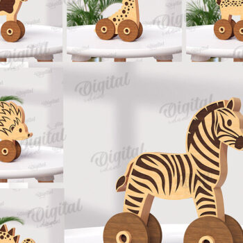 Intra απο ξύλο plywood 3mm-4mm πάχος – Πακέτο κοπής με λέιζερ Toddler Toys on Wheels Δίασταση 20x20 cm INTRAFABR-122060144 - Image 1