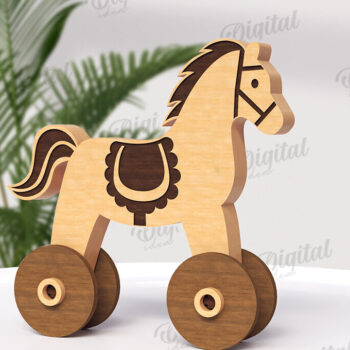 Intra απο ξύλο plywood 3mm-4mm πάχος – Πακέτο κοπής με λέιζερ Toddler Toys on Wheels Δίασταση 20x20 cm INTRAFABR-122060144 - Image 2