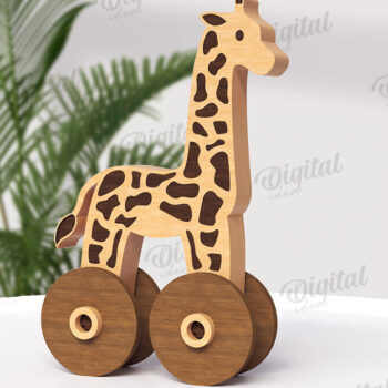 Intra απο ξύλο plywood 3mm-4mm πάχος – Πακέτο κοπής με λέιζερ Toddler Toys on Wheels Δίασταση 20x20 cm INTRAFABR-122060144 - Image 4