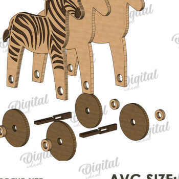 Intra απο ξύλο plywood 3mm-4mm πάχος – Πακέτο κοπής με λέιζερ Toddler Toys on Wheels Δίασταση 20x20 cm INTRAFABR-122060144 - Image 7