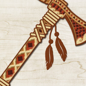 Intra απο ξύλο plywood 3mm-4mm πάχος – Πρότυπο κοπής πάνελ τοίχου Tomahawk Δίασταση  40x30 cm INTRAFABR-105524150 - Image 3