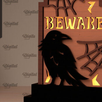 Intra απο ξύλο plywood 3mm-4mm πάχος – Δέσμη κοπής Laser Nightlight Tombstone Δίασταση  20x20 cm INTRAFABR-106070767 - Image 11