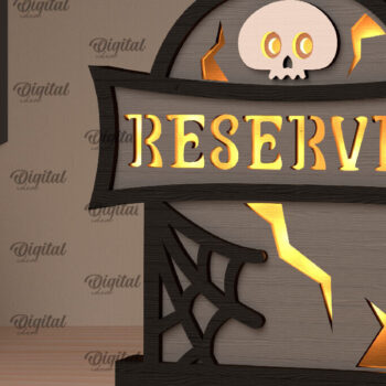 Intra απο ξύλο plywood 3mm-4mm πάχος – Δέσμη κοπής Laser Nightlight Tombstone Δίασταση  20x20 cm INTRAFABR-106070767 - Image 13