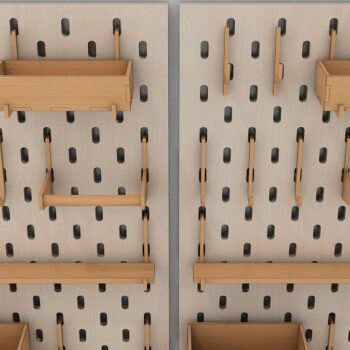 Intra απο ξύλο plywood 3mm-4mm πάχος – Αποθήκευση εργαλείων με ράφι & μανταλάκι Δίασταση  20x20 cm INTRAFABR-41518460 - Image 4