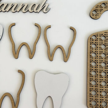 Intra απο ξύλο plywood 3mm-4mm πάχος – Πρότυπο κοπής κρεμάστρας πόρτας δοντιών νεράιδα Δίασταση 20x20 cm INTRAFABR-105475008 - Image 4