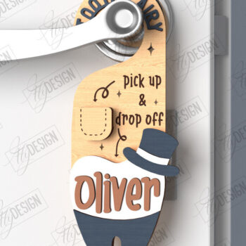 Intra απο ξύλο plywood 3mm-4mm πάχος – Tooth Fairy Door Hanger| CNC Δίασταση  20x20 cm INTRAFABR-122534947 - Image 1