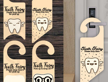 Intra απο ξύλο plywood 3mm-4mm πάχος – Tooth Fairy Door Hanger File Laser Δίασταση  20x20 cm INTRAFABR-99468927 - Image 2