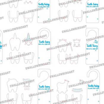 Intra απο ξύλο plywood 3mm-4mm πάχος – Tooth Fairy Hanger File Laser Δίασταση  20x20 cm INTRAFABR-97571400 - Image 6