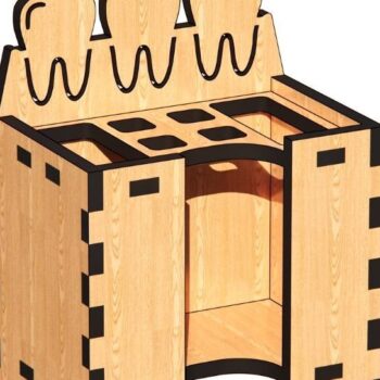 Intra απο ξύλο plywood 3mm-4mm πάχος – Θήκη οδοντόβουρτσας Δίασταση 20x20 cm INTRAFABR-34220880 - Image 1