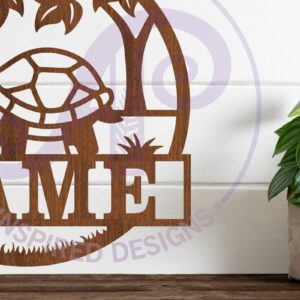 Intra απο ξύλο plywood 3mm-4mm πάχος – Σήμα ονόματος χελώνας Δίασταση  20x20 cm INTRAFABR-100499202