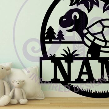 Intra απο ξύλο plywood 3mm-4mm πάχος – Σήμα ονόματος χελώνας Δίασταση 20x20 cm INTRAFABR-100499202 - Image 2