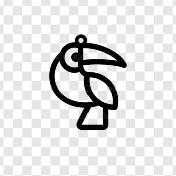 Intra απο ξύλο plywood 3mm-4mm πάχος – Toucan Bird Earring Δίασταση 5x5 cm INTRAFABR-107773996 - Image 2