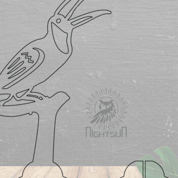 Intra απο ξύλο plywood 3mm-4mm πάχος – Toucan Bird Διακόσμηση σπιτιού 1 Δίασταση  20x20 cm INTRAFABR-112467047 - Image 2