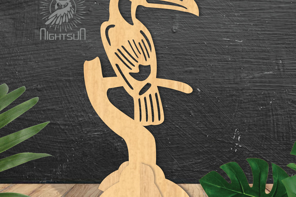 Intra απο ξύλο plywood 3mm-4mm πάχος – Toucan Bird Decor Home 2 Δίασταση  20x20 cm INTRAFABR-112467081