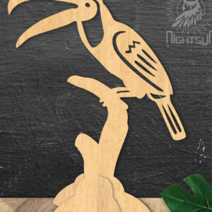 Intra απο ξύλο plywood 3mm-4mm πάχος – Toucan Bird Διακόσμηση σπιτιού 3 Δίασταση 20x20 cm INTRAFABR-112467131