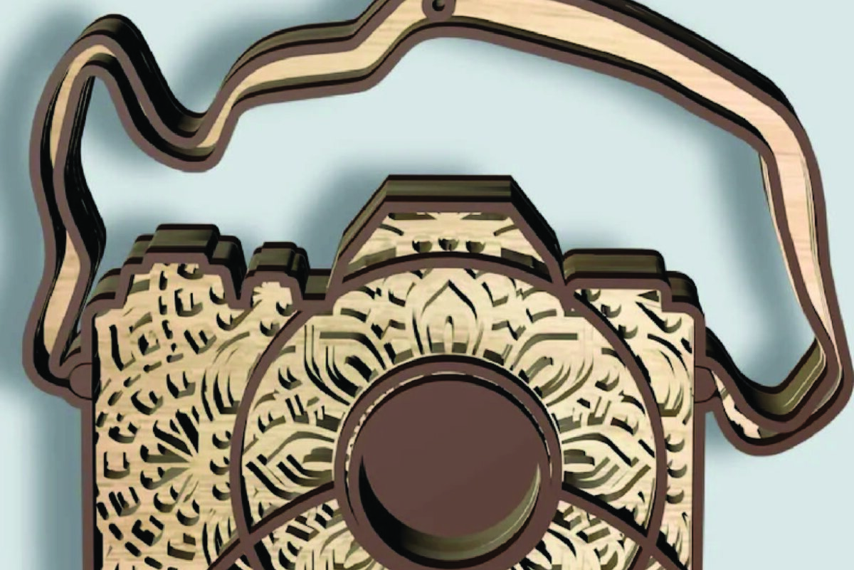 Intra απο ξύλο plywood 3mm-4mm πάχος – Tourist Photo, 5 Layers, 3D Mandala Δίασταση  20x20 cm INTRAFABR-21430895