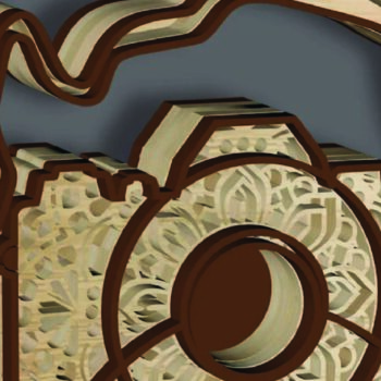 Intra απο ξύλο plywood 3mm-4mm πάχος – Tourist Photo, 5 Layers, 3D Mandala Δίασταση  20x20 cm INTRAFABR-21430895 - Image 6