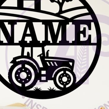 Intra απο ξύλο plywood 3mm-4mm πάχος – Tractor Farm Name Sin Laser Δίασταση 20x20 cm INTRAFABR-116428553 - Image 2