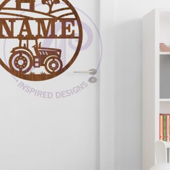 Intra απο ξύλο plywood 3mm-4mm πάχος – Tractor Farm Name Sin Laser Δίασταση 20x20 cm INTRAFABR-116428553 - Image 4