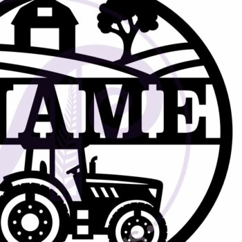 Intra απο ξύλο plywood 3mm-4mm πάχος – Tractor Farm Name Sin Laser Δίασταση 20x20 cm INTRAFABR-116428553 - Image 5