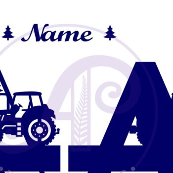 Intra απο ξύλο plywood 3mm-4mm πάχος – Μονόγραμμα τρακτέρ Letter a Δίασταση  20x20 cm INTRAFABR-70480747 - Image 2