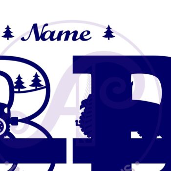 Intra απο ξύλο plywood 3mm-4mm πάχος – Μονόγραμμα τρακτέρ Γράμμα B Αποκοπή αρχείου Δίασταση  20x20 cm INTRAFABR-70480804 - Image 2