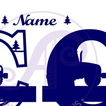 Intra απο ξύλο plywood 3mm-4mm πάχος – Μονόγραμμα τρακτέρ Letter C Δίασταση  20x20 cm INTRAFABR-70480828 - Image 2