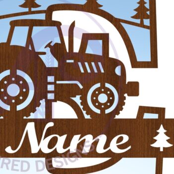 Intra απο ξύλο plywood 3mm-4mm πάχος – Μονόγραμμα τρακτέρ Letter E Δίασταση  20x20 cm INTRAFABR-70480896 - Image 3