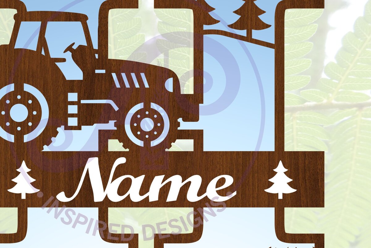 Intra απο ξύλο plywood 3mm-4mm πάχος – Μονόγραμμα τρακτέρ Letter H Αποκοπή αρχείου Δίασταση  20x20 cm INTRAFABR-70480974