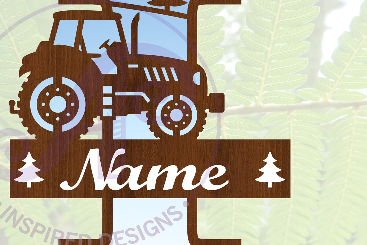 Intra απο ξύλο plywood 3mm-4mm πάχος – Μονόγραμμα τρακτέρ Letter I Δίασταση  20x20 cm INTRAFABR-70481001