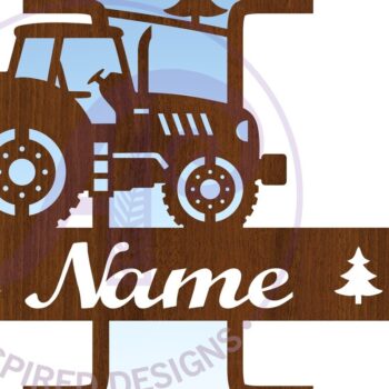 Intra απο ξύλο plywood 3mm-4mm πάχος – Μονόγραμμα τρακτέρ Letter I Δίασταση  20x20 cm INTRAFABR-70481001 - Image 3