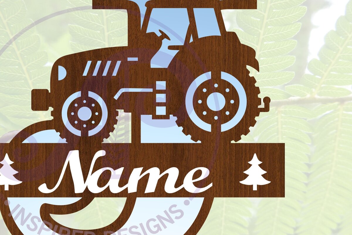 Intra απο ξύλο plywood 3mm-4mm πάχος – Μονόγραμμα τρακτέρ Letter J Δίασταση  20x20 cm INTRAFABR-70481031