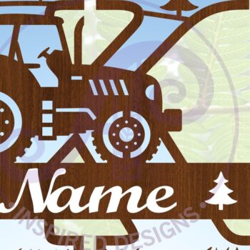 Intra απο ξύλο plywood 3mm-4mm πάχος – Μονόγραμμα τρακτέρ Letter K Δίασταση  20x20 cm INTRAFABR-70481053 - Image 1