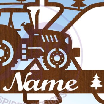 Intra απο ξύλο plywood 3mm-4mm πάχος – Μονόγραμμα τρακτέρ Letter K Δίασταση  20x20 cm INTRAFABR-70481053 - Image 3