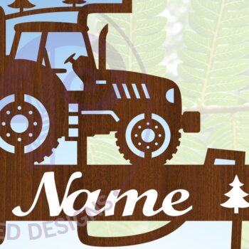 Intra απο ξύλο plywood 3mm-4mm πάχος – Μονόγραμμα τρακτέρ Letter L Δίασταση  20x20 cm INTRAFABR-70481082 - Image 1