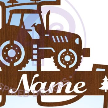 Intra απο ξύλο plywood 3mm-4mm πάχος – Μονόγραμμα τρακτέρ Letter L Δίασταση  20x20 cm INTRAFABR-70481082 - Image 3