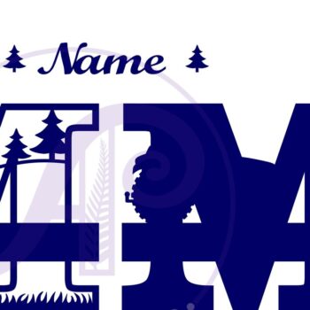 Intra απο ξύλο plywood 3mm-4mm πάχος – Μονόγραμμα τρακτέρ Letter M Δίασταση  20x20 cm INTRAFABR-70481199 - Image 2