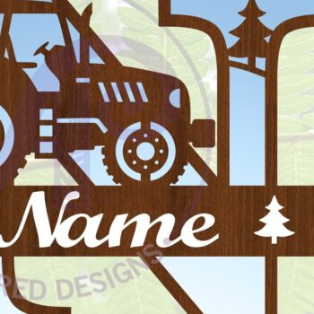 Intra απο ξύλο plywood 3mm-4mm πάχος – Μονόγραμμα τρακτέρ Letter N Δίασταση  20x20 cm INTRAFABR-70481225 - Image 1