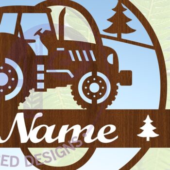 Intra απο ξύλο plywood 3mm-4mm πάχος – Μονόγραμμα τρακτέρ Letter O Δίασταση  20x20 cm INTRAFABR-70481238 - Image 1