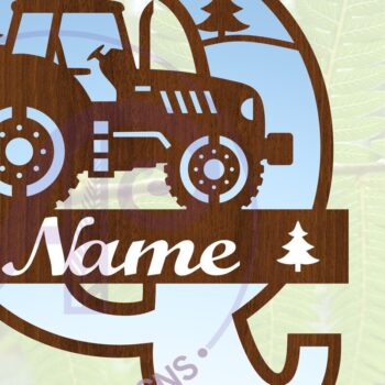 Intra απο ξύλο plywood 3mm-4mm πάχος – Αρχείο αποκοπής μονογράμματος τρακτέρ Letter Q Δίασταση  20x20 cm INTRAFABR-70481281 - Image 1