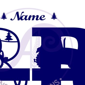 Intra απο ξύλο plywood 3mm-4mm πάχος – Μονόγραμμα τρακτέρ Letter R Δίασταση  20x20 cm INTRAFABR-70481324 - Image 2