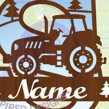 Intra απο ξύλο plywood 3mm-4mm πάχος – Μονόγραμμα τρακτέρ Letter S Δίασταση  20x20 cm INTRAFABR-70481346 - Image 1