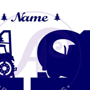 Intra απο ξύλο plywood 3mm-4mm πάχος – Μονόγραμμα τρακτέρ Letter S Δίασταση  20x20 cm INTRAFABR-70481346 - Image 2