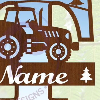 Intra απο ξύλο plywood 3mm-4mm πάχος – Μονόγραμμα τρακτέρ Letter T Δίασταση  20x20 cm INTRAFABR-70481390 - Image 1