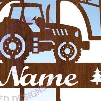 Intra απο ξύλο plywood 3mm-4mm πάχος – Μονόγραμμα τρακτέρ Letter T Δίασταση  20x20 cm INTRAFABR-70481390 - Image 3