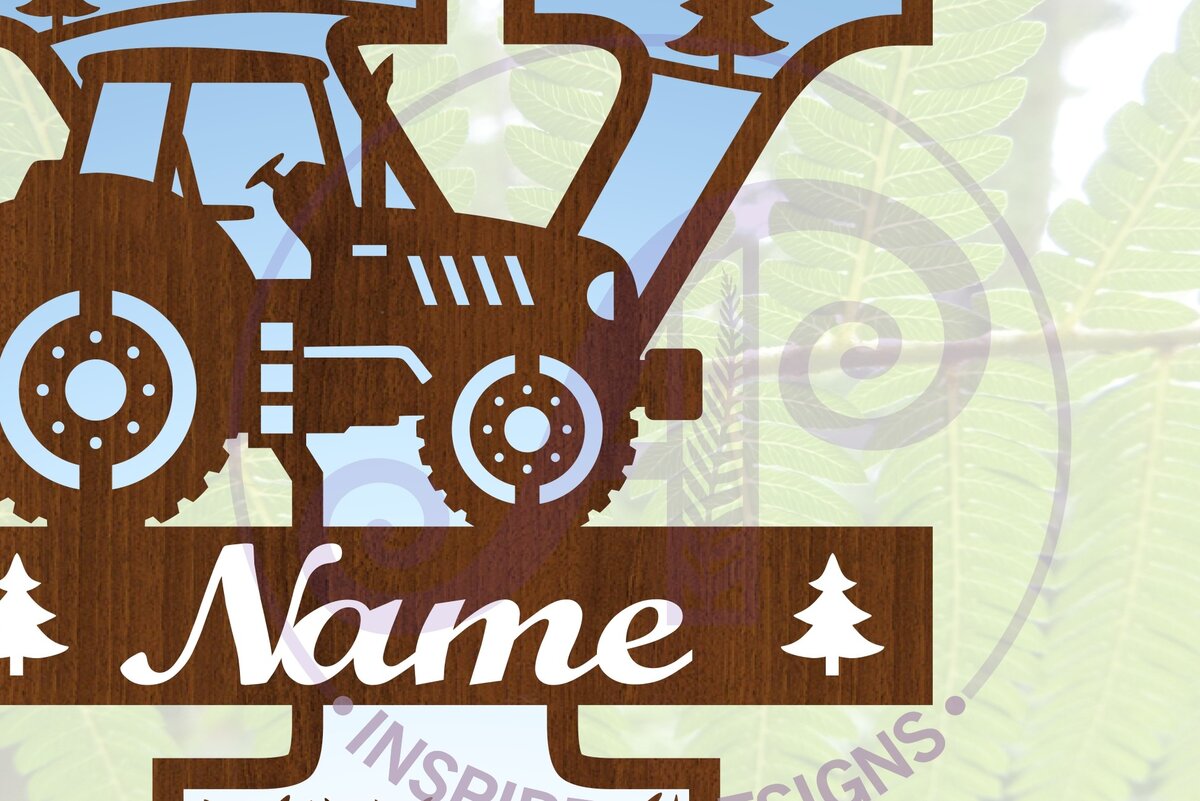 Intra απο ξύλο plywood 3mm-4mm πάχος – Μονόγραμμα τρακτέρ Letter Y Δίασταση  20x20 cm INTRAFABR-70481558