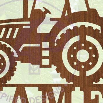 Intra απο ξύλο plywood 3mm-4mm πάχος – Αρχείο αποκοπής Sin Name Tractor Δίασταση  20x20 cm INTRAFABR-70315029 - Image 1