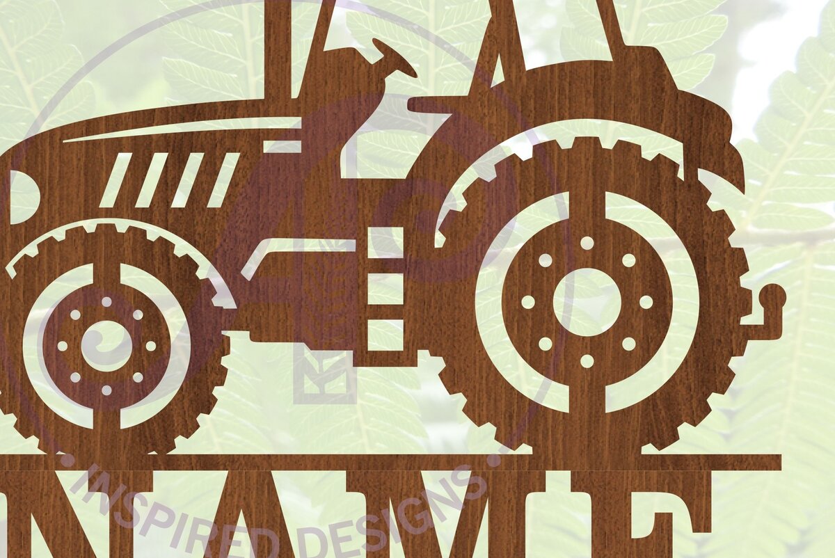 Intra απο ξύλο plywood 3mm-4mm πάχος – Αρχείο αποκοπής Sin Name Tractor Δίασταση  20x20 cm INTRAFABR-70315029