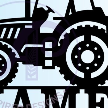 Intra απο ξύλο plywood 3mm-4mm πάχος – Αρχείο αποκοπής Sin Name Tractor Δίασταση  20x20 cm INTRAFABR-70315029 - Image 3